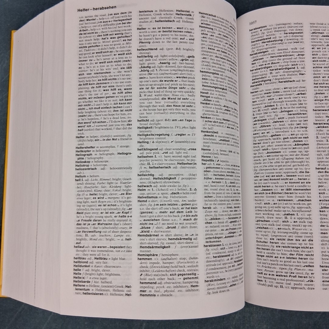 Langenscheidts Handwörterbuch Englisch German-English Bilingual Dictionary