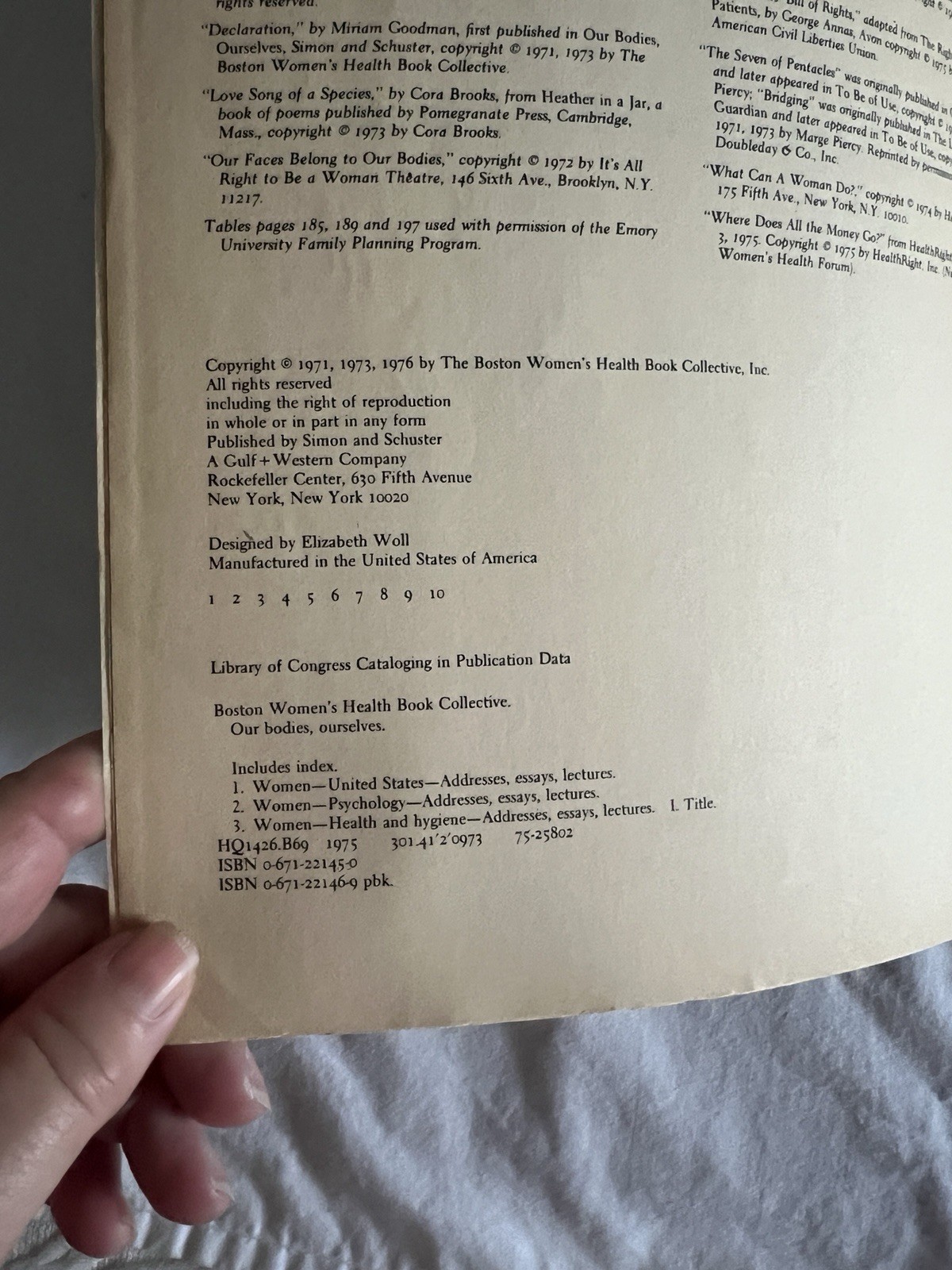 Our Bodies, Our Selves by Boston Women&rsquo;s Health Book Collective Staff (1976)