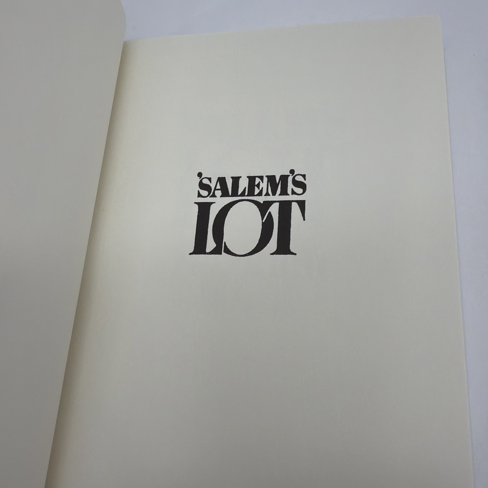 &lsquo;Salem&rsquo;s Lot, Stephen King Hardcover, Book Club Edition, 1975 No Gutter Code