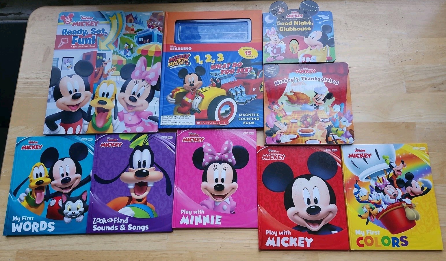 Disney Mickey Mouse Children&rsquo;s HC Book Lot Disney Junior Play With