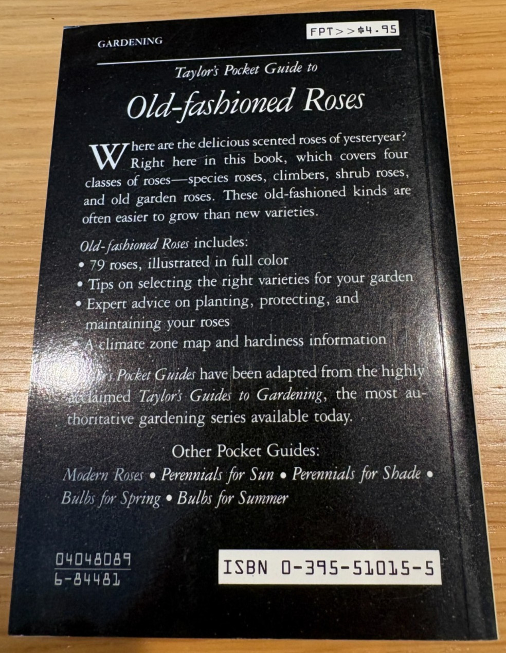 Set of 5 Taylor&rsquo;s Pocket Guides: Perennials Bulbs Spr/Sum Modern Roses Old Roses