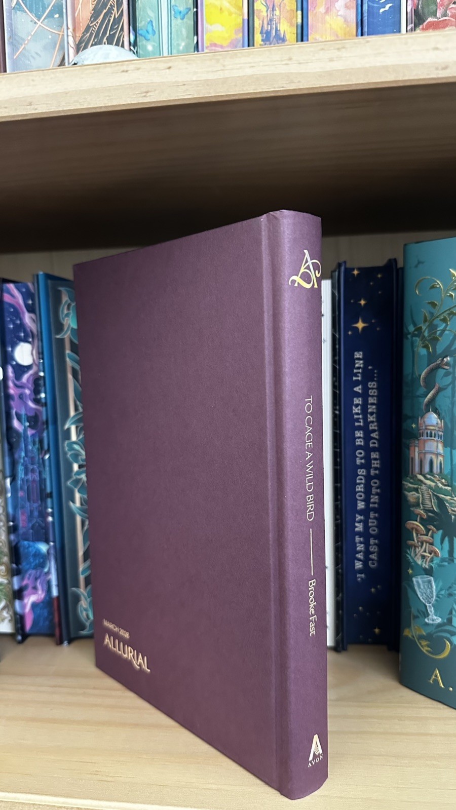 Allurial To Cage a Wild Bird Brooke Fast Special Edition Sprayed Edges Hardcover