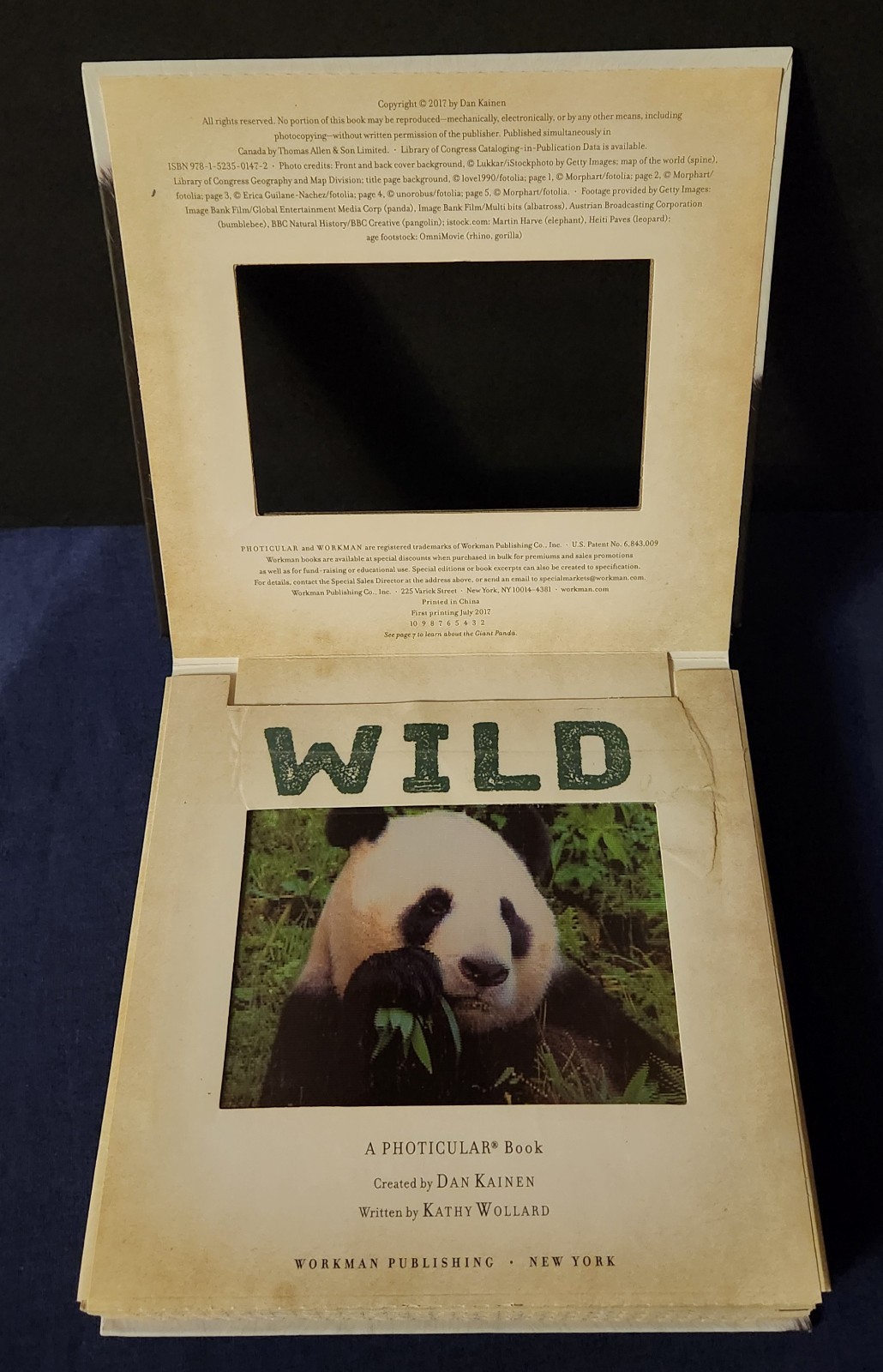 Set of 4 Dan Kainen Photicular Books Jungle Wild Ocean Outback Motion Rare