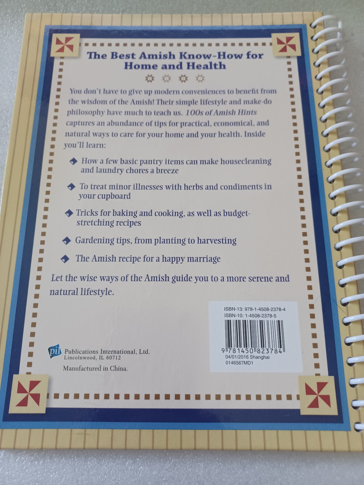 100&rsquo;s OF AMISH HINTS (Country Home Simple Lifestyle) Barbara Duncan 2011 spiral