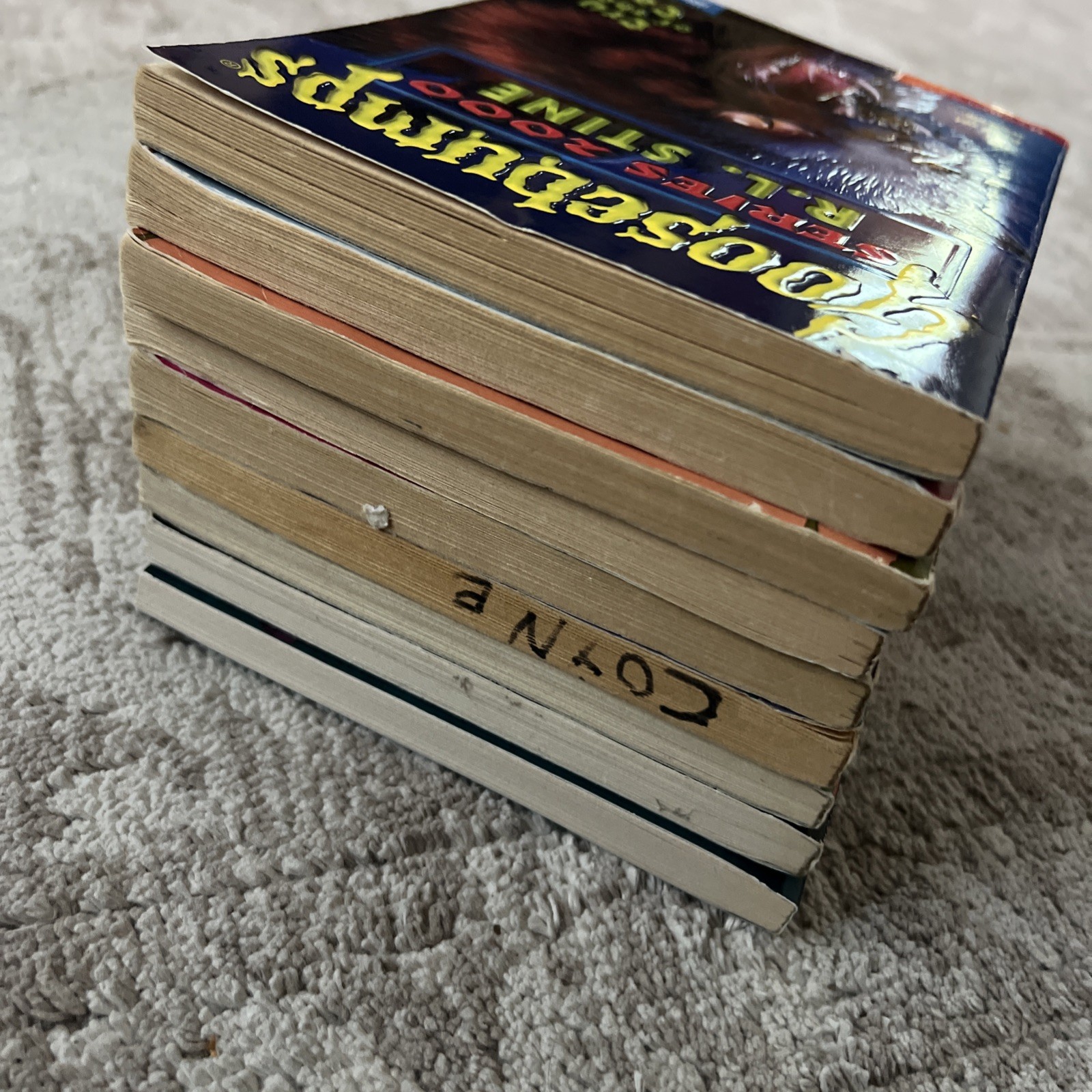 Goosebumps R.L. Stine Books Lot of 9 Scholastic Paperback 90s Horror