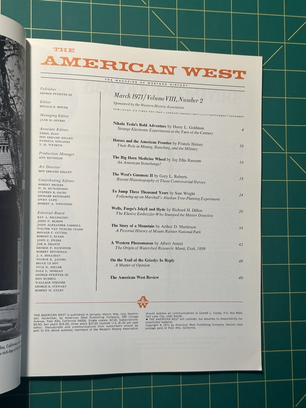 The American West Vol 8 No 2 March 1971