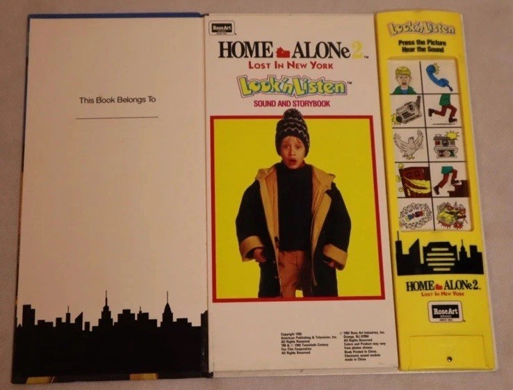 HOME ALONE 2 LOST NEW YORK VTG SOUND & STORYBOOK LOOK &lsquo;N LISTEN ELECTRONIC 1992