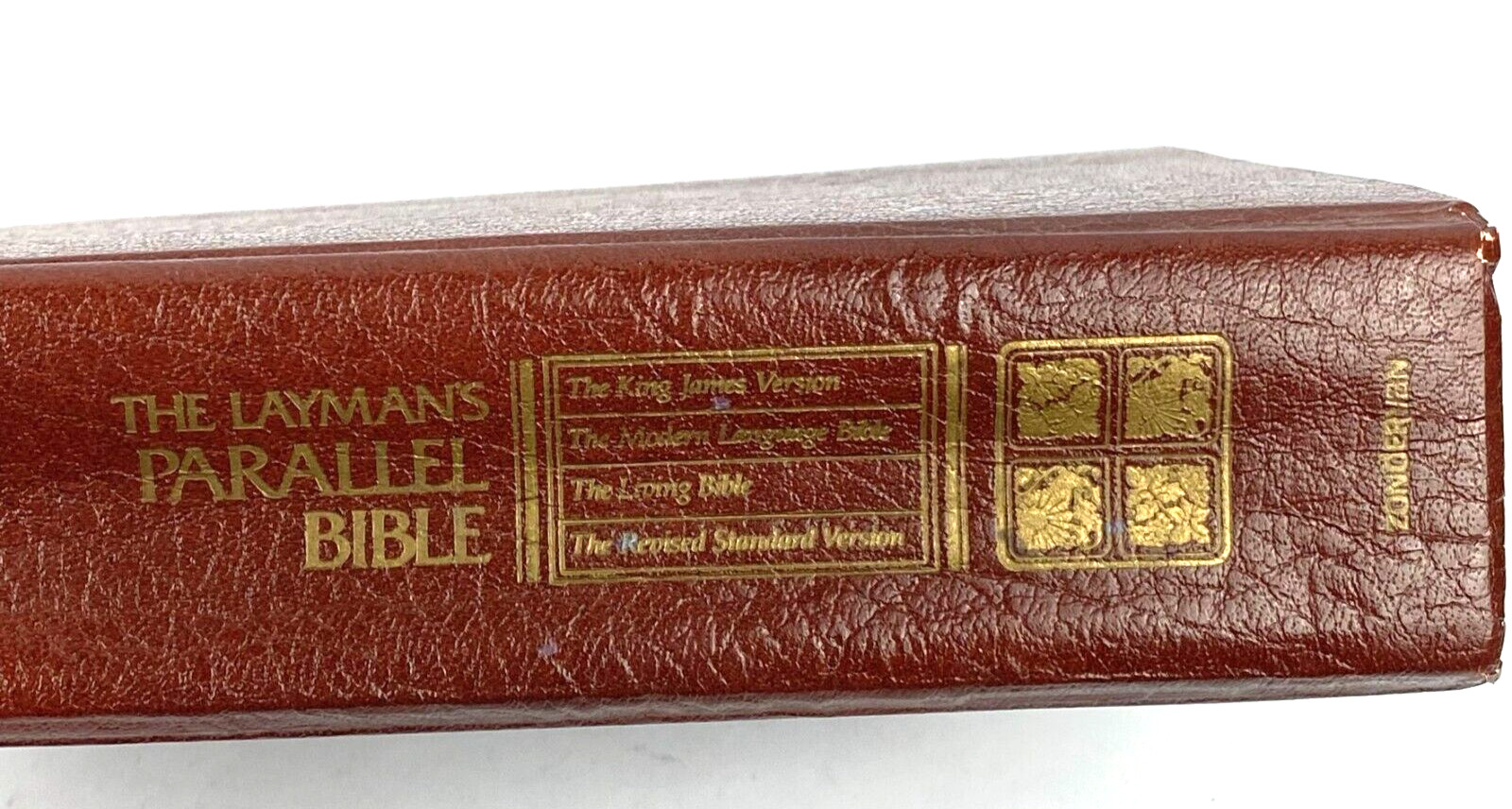 Layman&rsquo;s Parallel Bible KJV MLB Living Bible RSV Zondervan Hardcover 1973 VTG