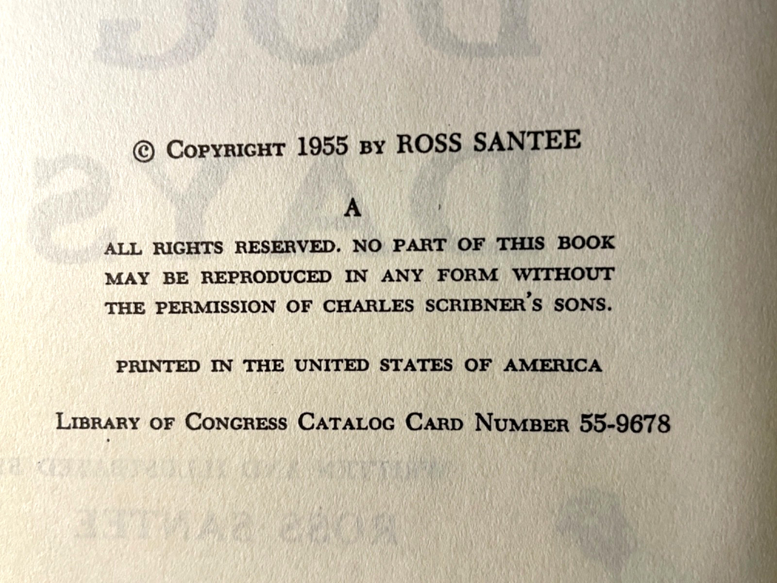 Ross Santee Dog Days First Edition A Scribner 1955 DJ Illus Cowboy Life Western
