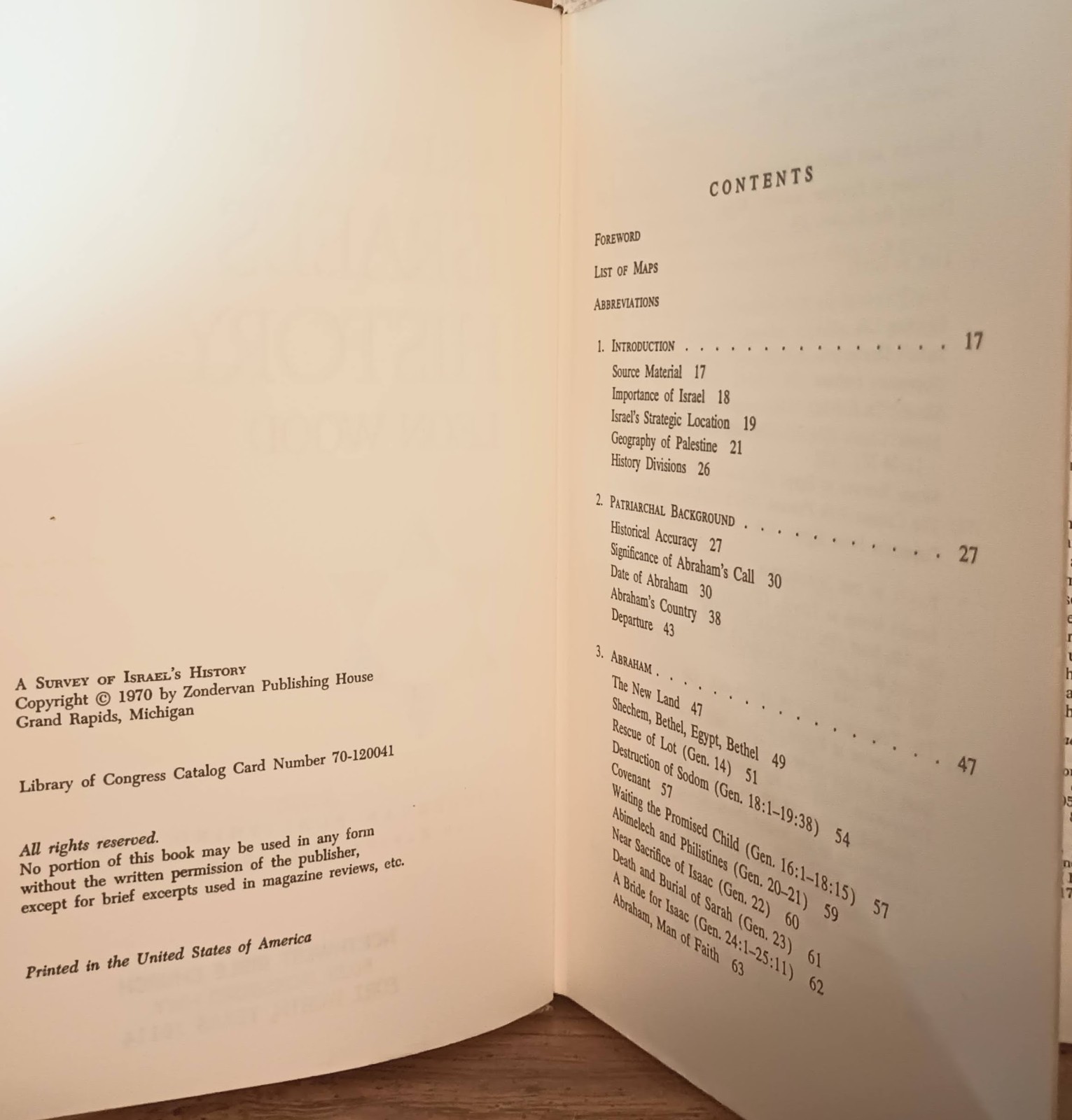 Survey of Israel&rsquo;s History Leon Wood Zondervan 1970 First Edition Biblical Studi