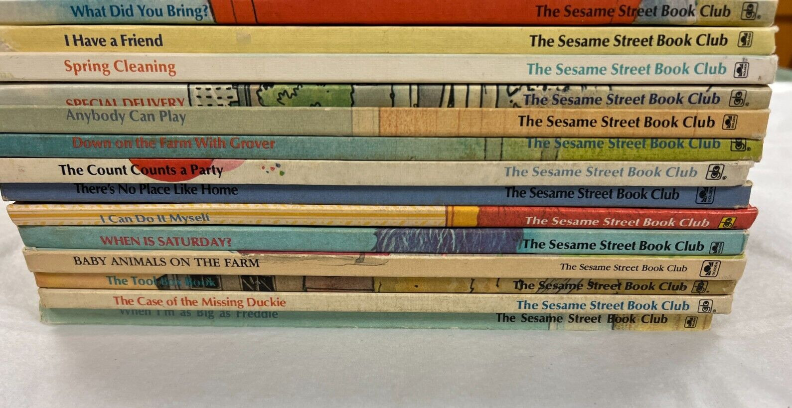 Sesame Street Book Club Books – dated 1980&rsquo;s HB – lot of 14