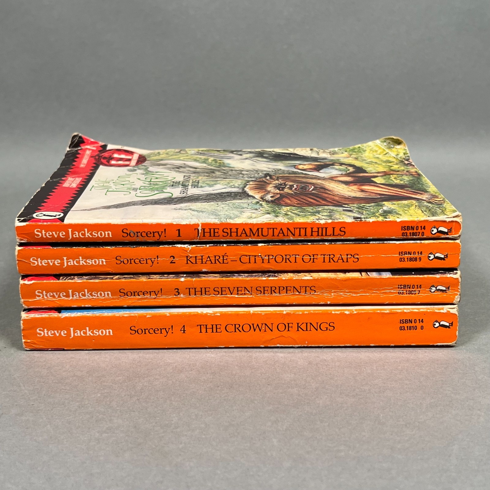 Fighting Fantasy Steve Jackson&rsquo;s Sorcery! Complete Lot #1-4 The Shamutanti Hills
