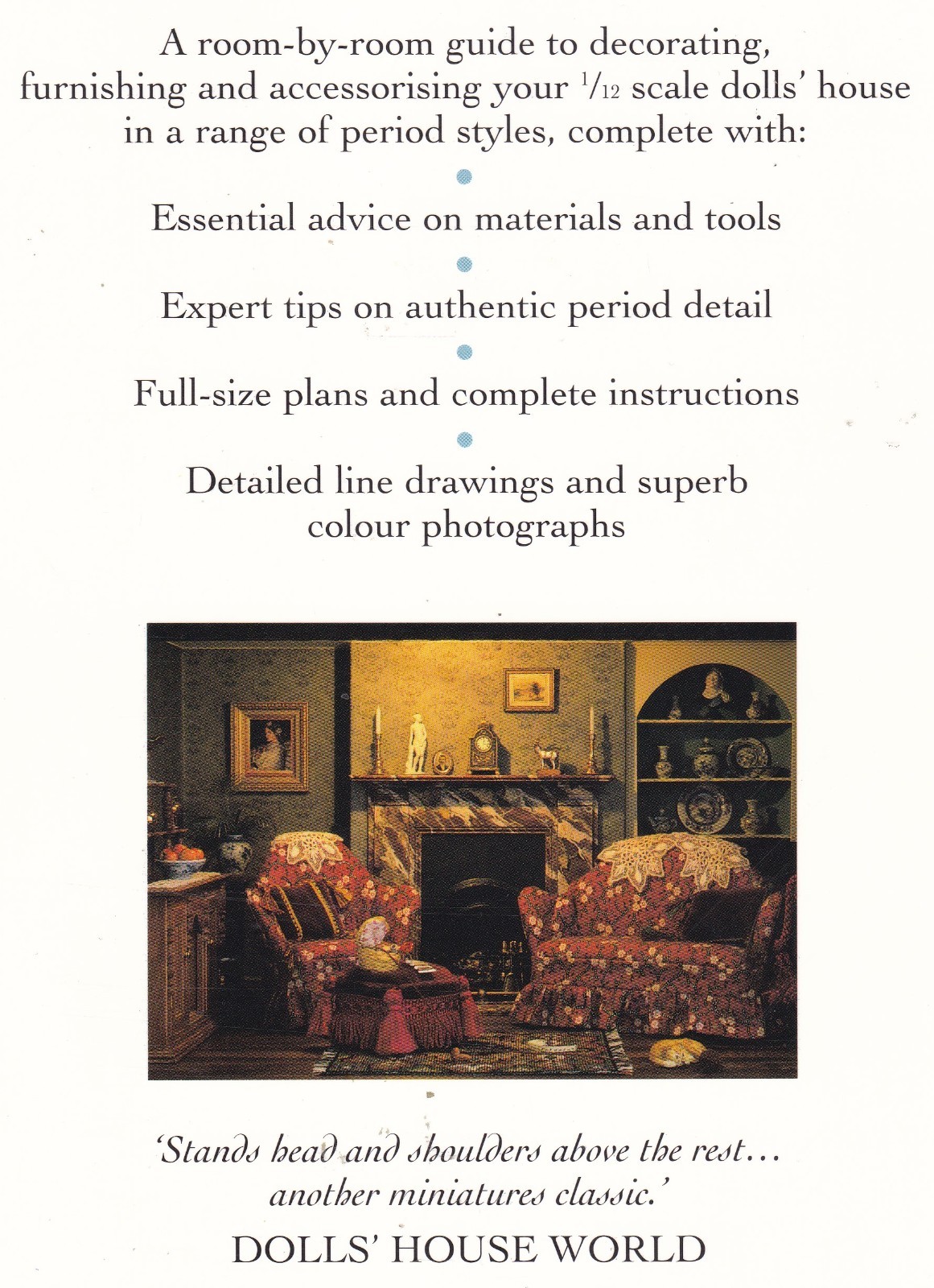 MAKING DOLLS&rsquo; HOUSE INTERIORS IN 1/12 SCALE decor furnishings kitchen tudor room