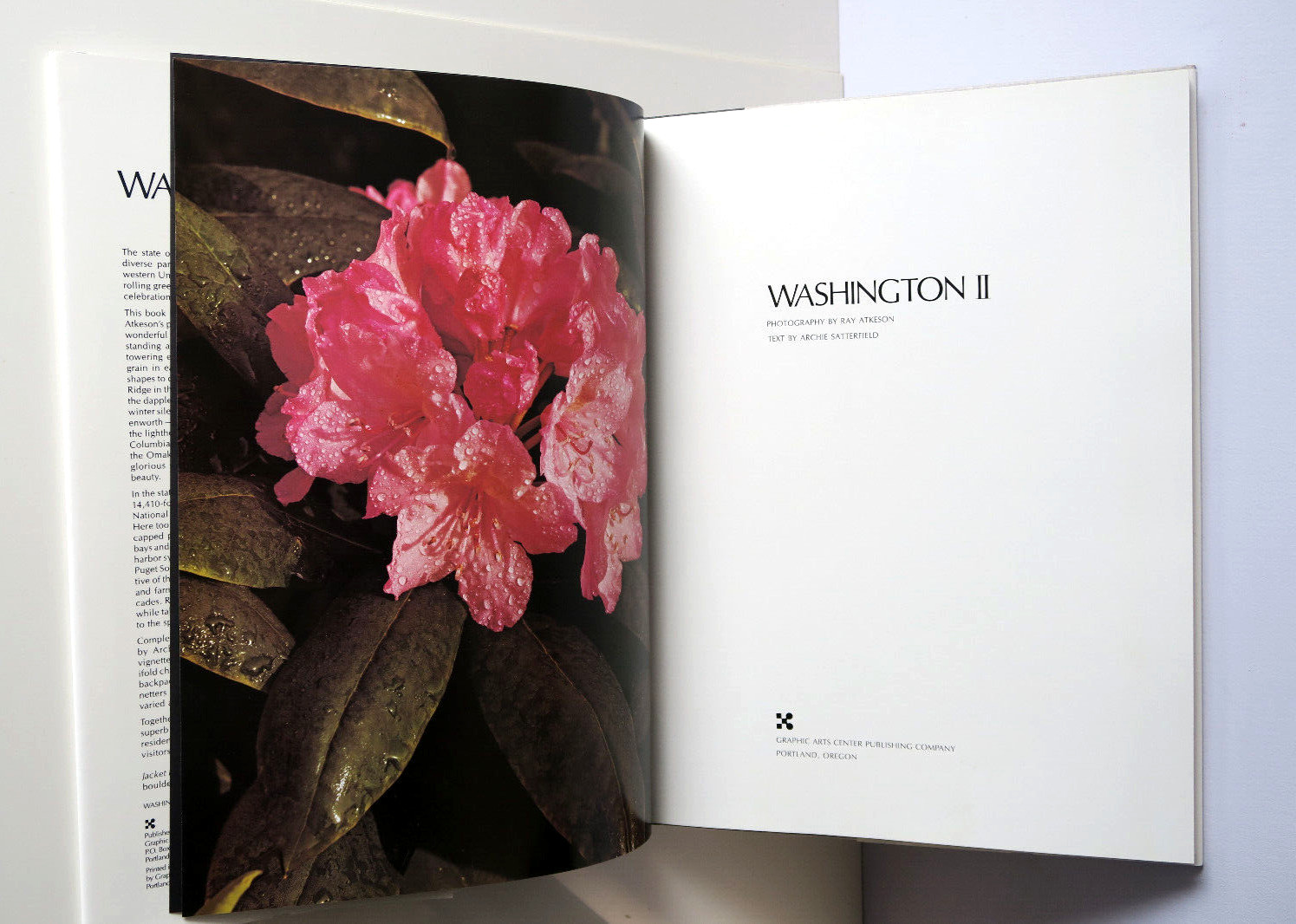Washington II Photography By Ray Atkeson – Large Format 1973 Hardcover/DJ