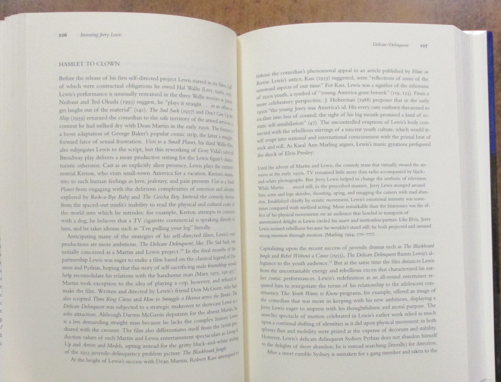 « Inventing Jerry Lewis » Hardcover Book (2000) Frank Krutnik – First Edition