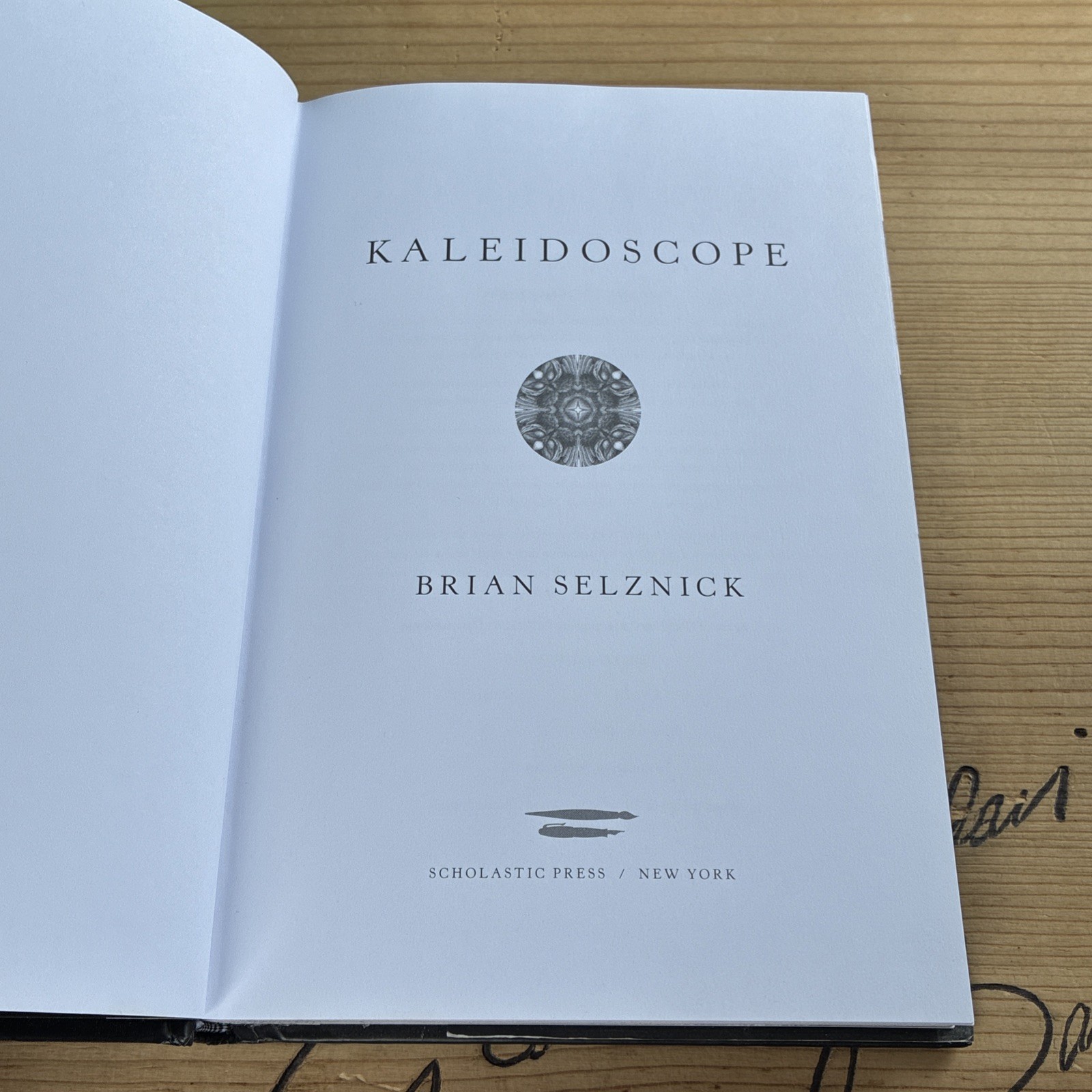 Signed Book Kaleidoscope Brian Selznick Juvenile Fiction YA Children Novel Books