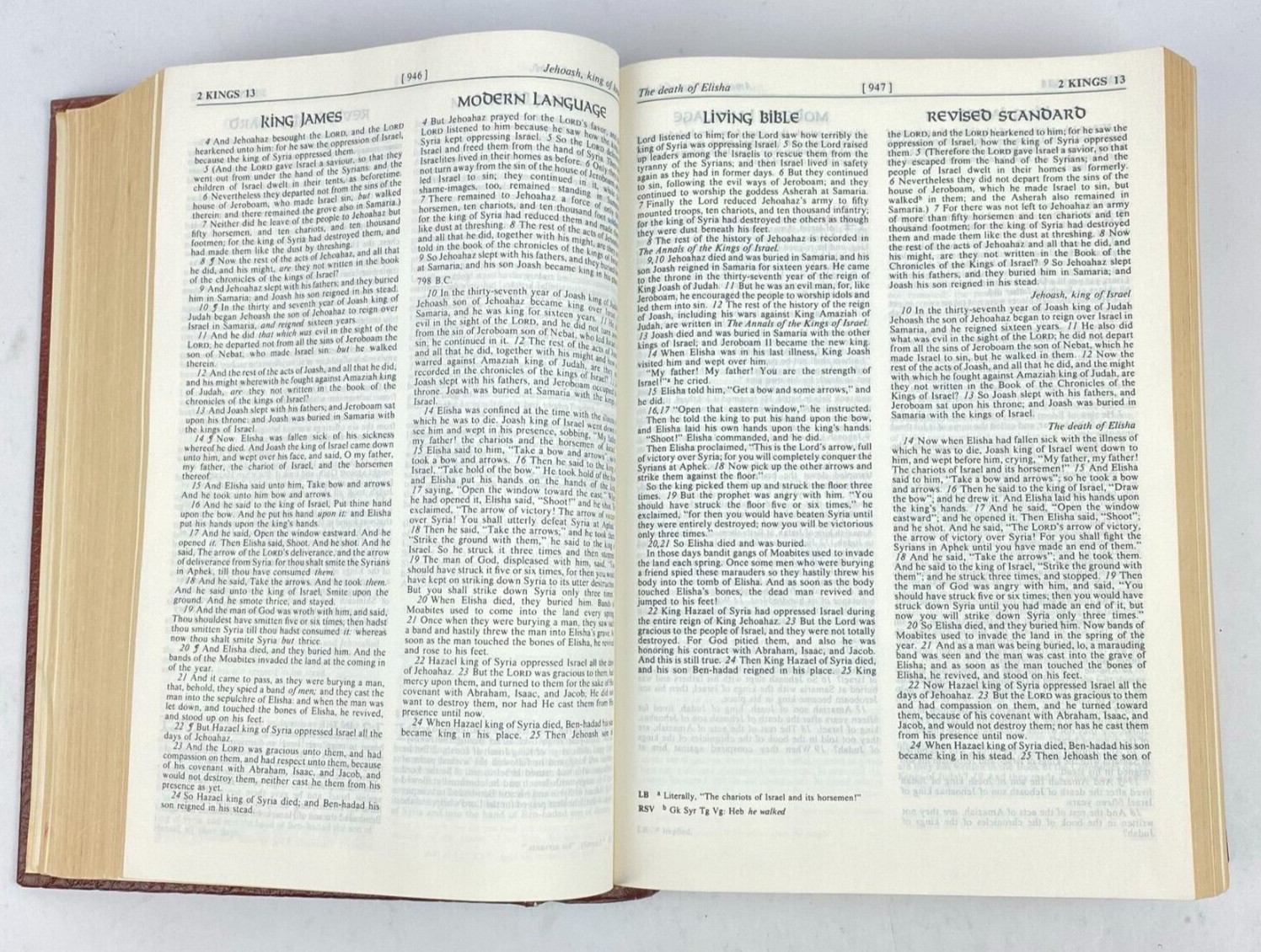 Layman&rsquo;s Parallel Bible KJV MLB Living Bible RSV Zondervan Hardcover 1973 VTG