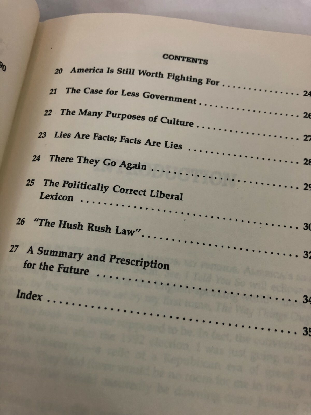 Vintage Book Blue 364 Pages- « See I Told You So » by Rush Limbaugh New York Times