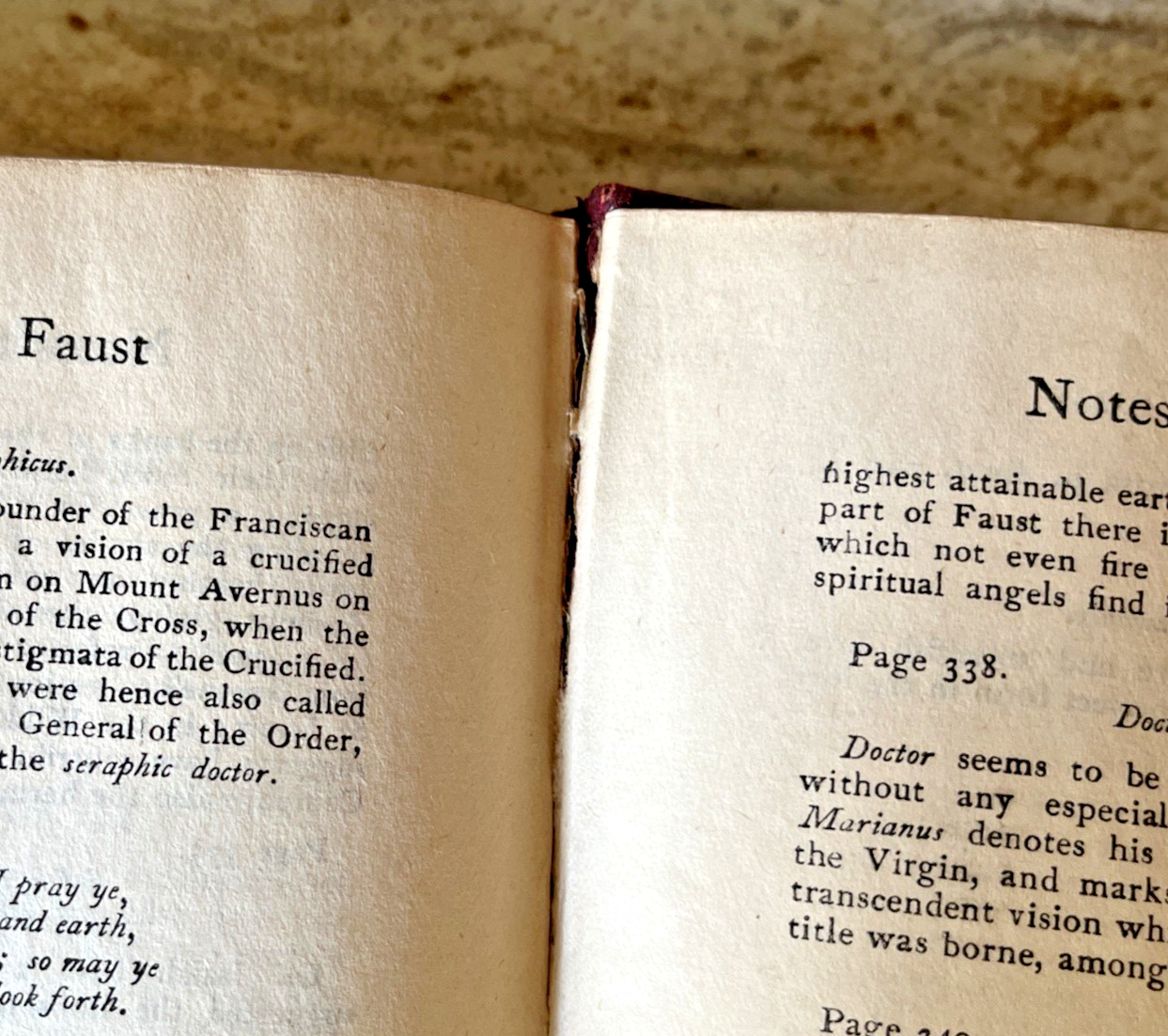 Antique Book Goethe&rsquo;s Faust Parts I & II 1919 Red Leather Printed Great Britain