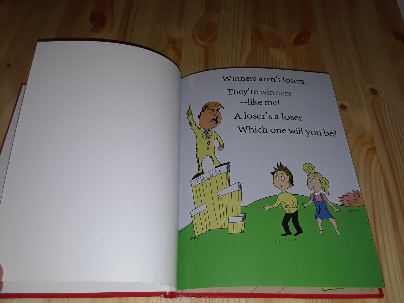 « Hardcover » Winners Aren&rsquo;t Losers Children&rsquo;s Book Donald Trump Jimmy Kimmel Maga