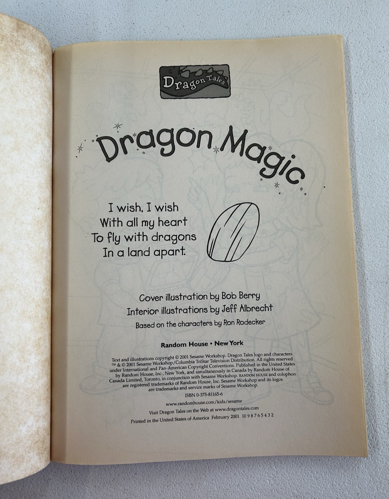 Vintage Dragon Tales Dragon Magic Coloring Activity Book Cut Out Doll Y2K