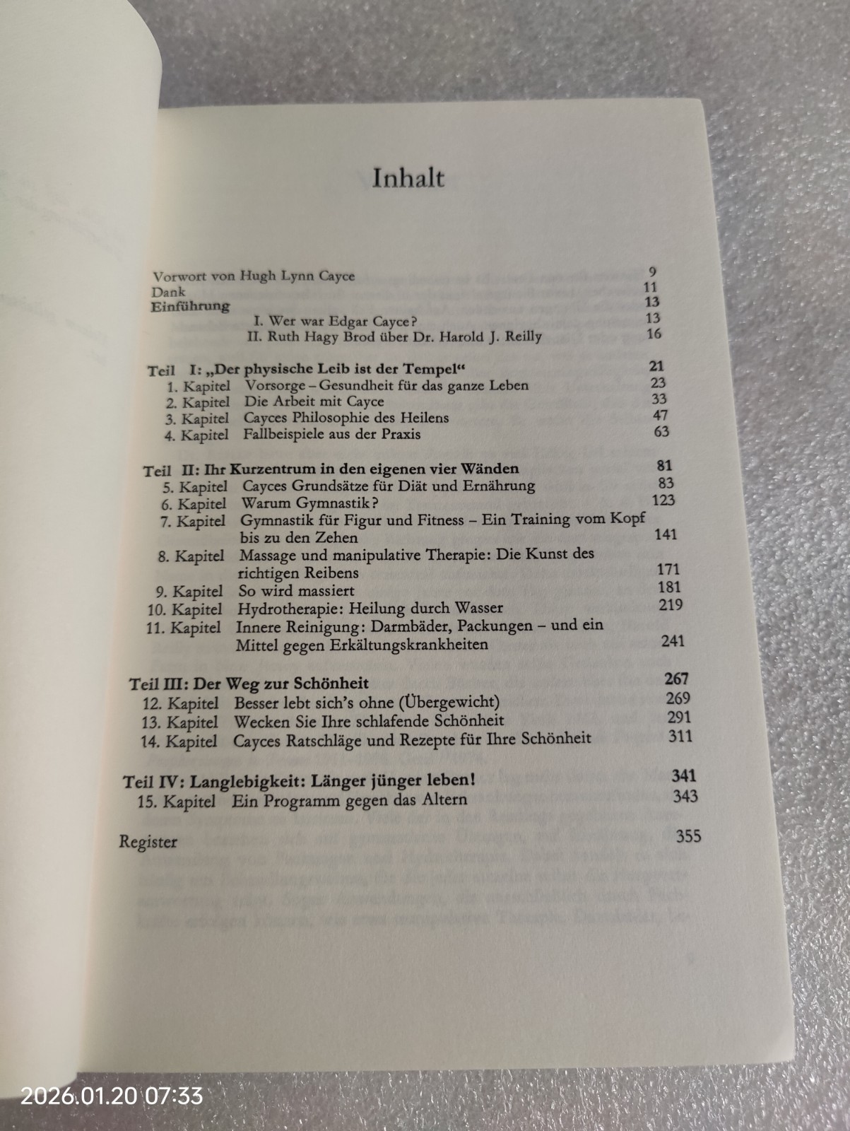 Das grosse Edgar-Cayce-Gesundheitsbuch 7th Edition « Auflage » 1986