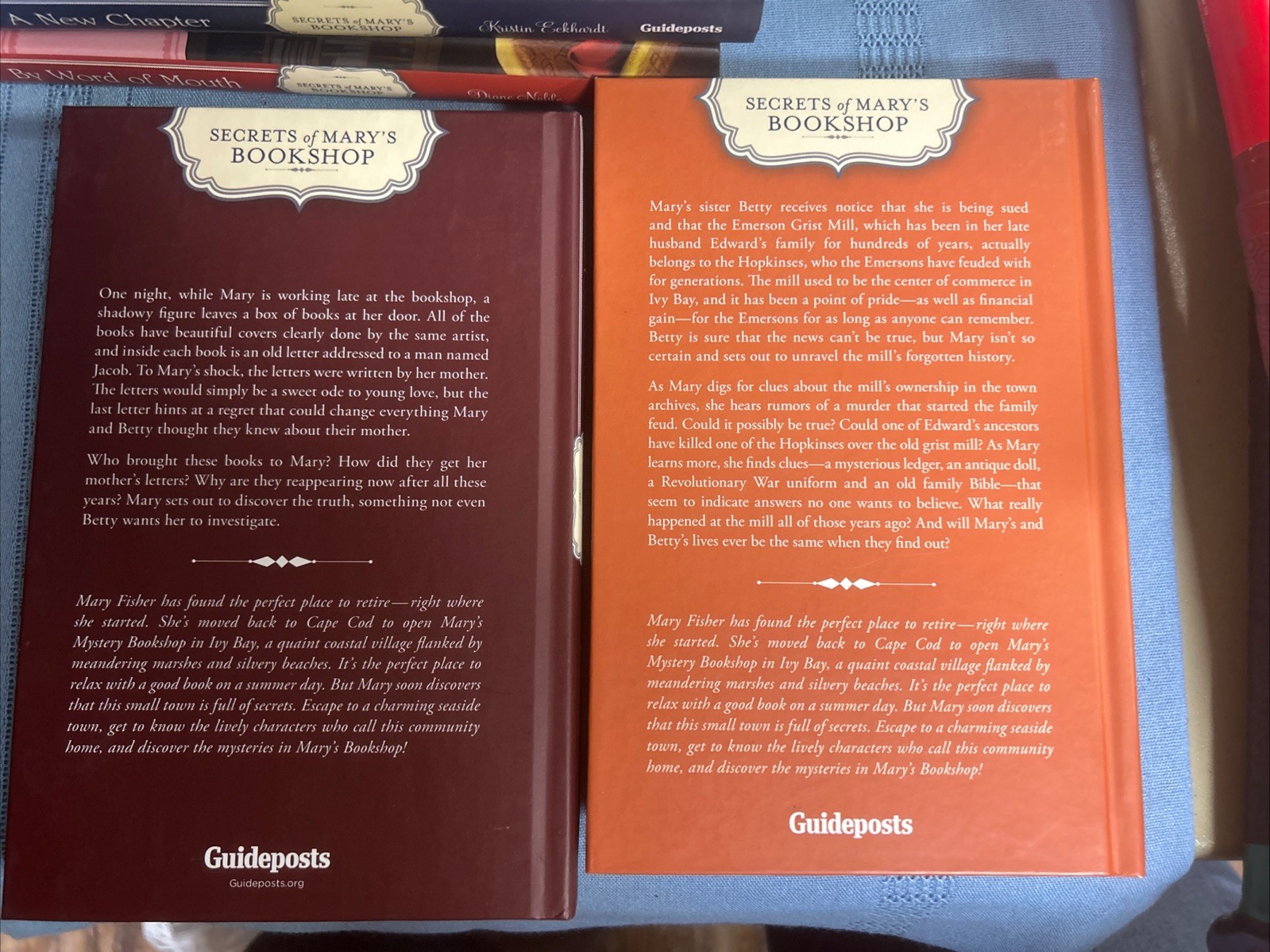 LOT OF 6 SECRETS OF MARY&rsquo;S BOOKSHOP Mysteries HC 2012 Guideposts VGC