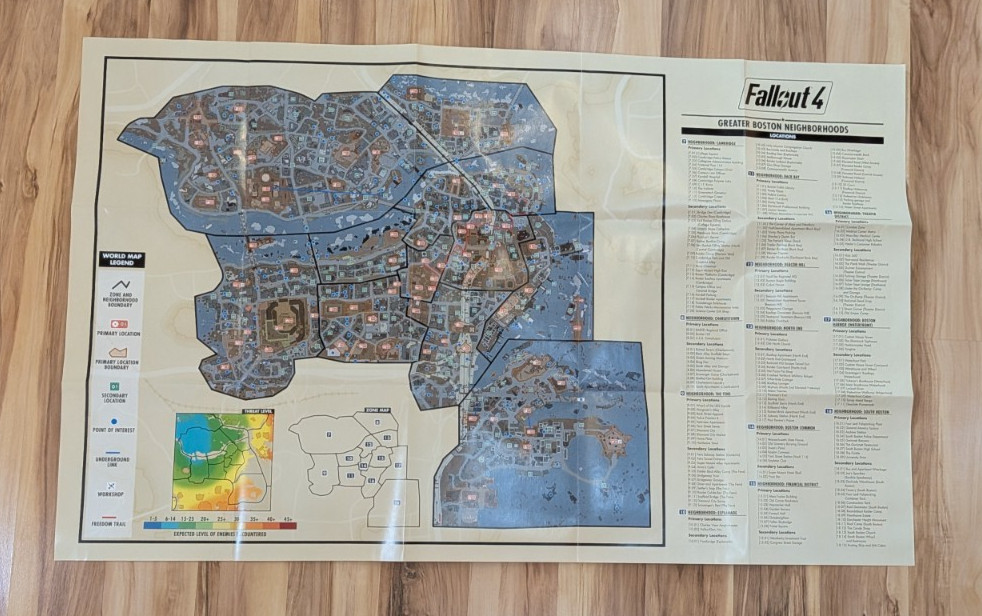 Fallout 4 Vault Dweller&rsquo;s Survival Guide Collector&rsquo;s Edition Hardcover + Map