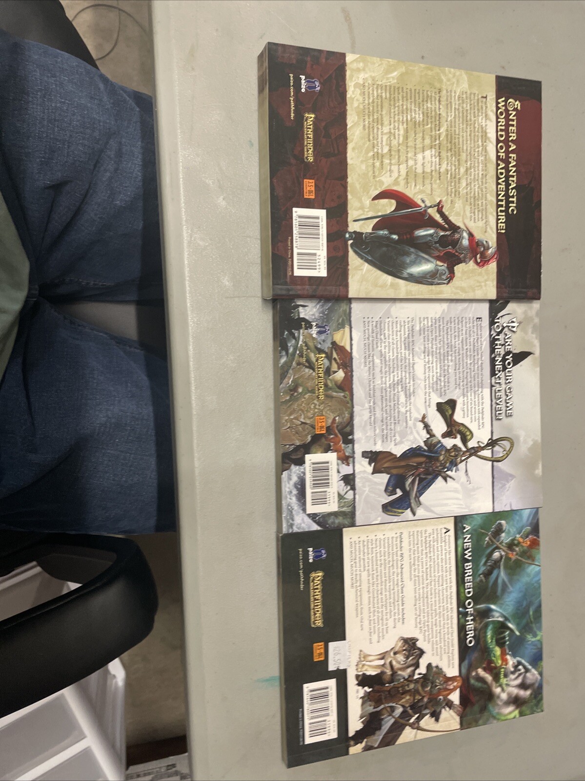 Pathfinder 3 Book Set by Paizo Staff (2018, Trade Paperback)