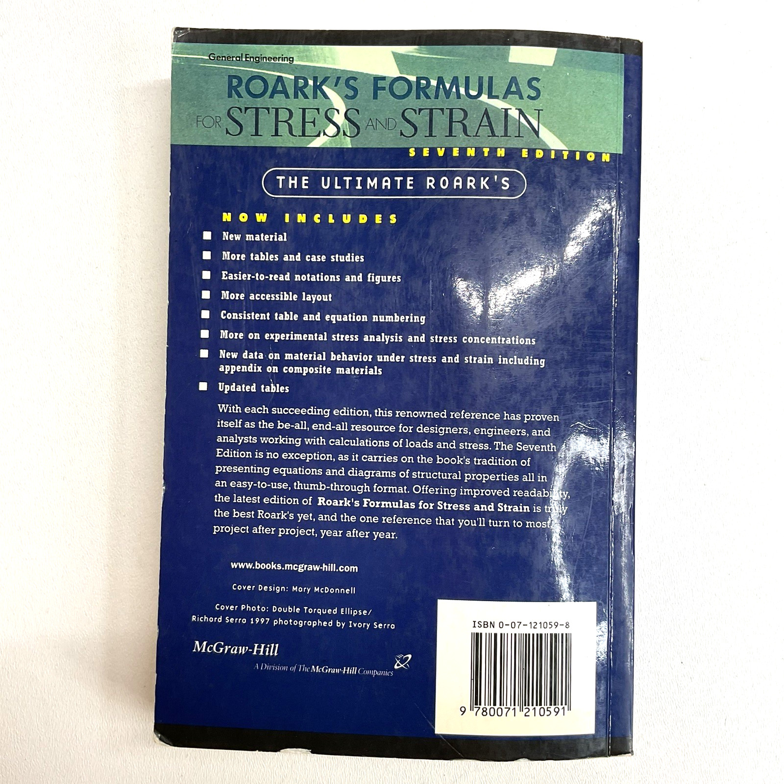 Roark&rsquo;s Formulas for Stress and Strain by Warren Young, Richard Budynas Seventh
