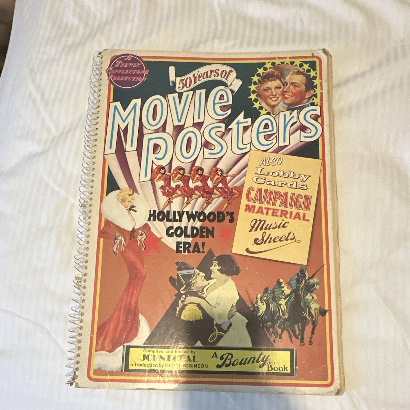 Bounty Books 50 Years of Movie Posters Spiralbound Illustrated John Kobal