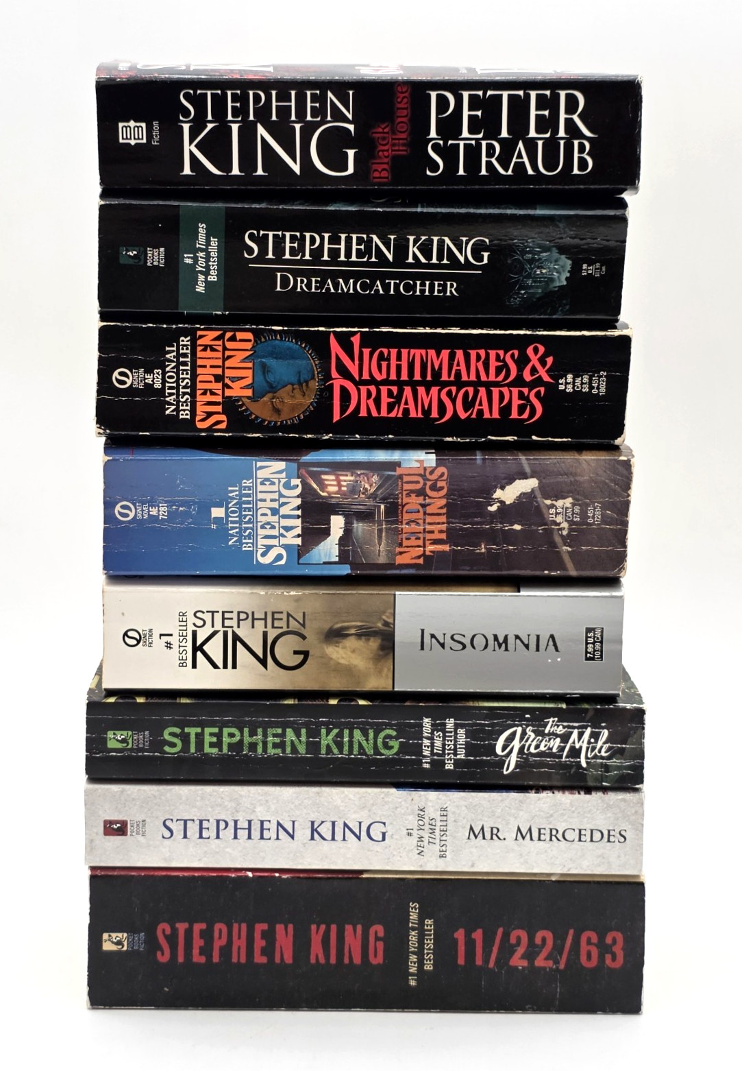 Stephen King Lot of 8 Paperback Novels Multiple Titles 1990&rsquo;s-2000&rsquo;s