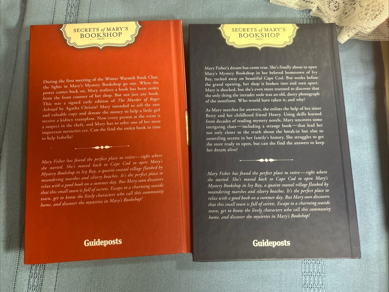 LOT OF 6 SECRETS OF MARY&rsquo;S BOOKSHOP Mysteries HC 2012 Guideposts VGC
