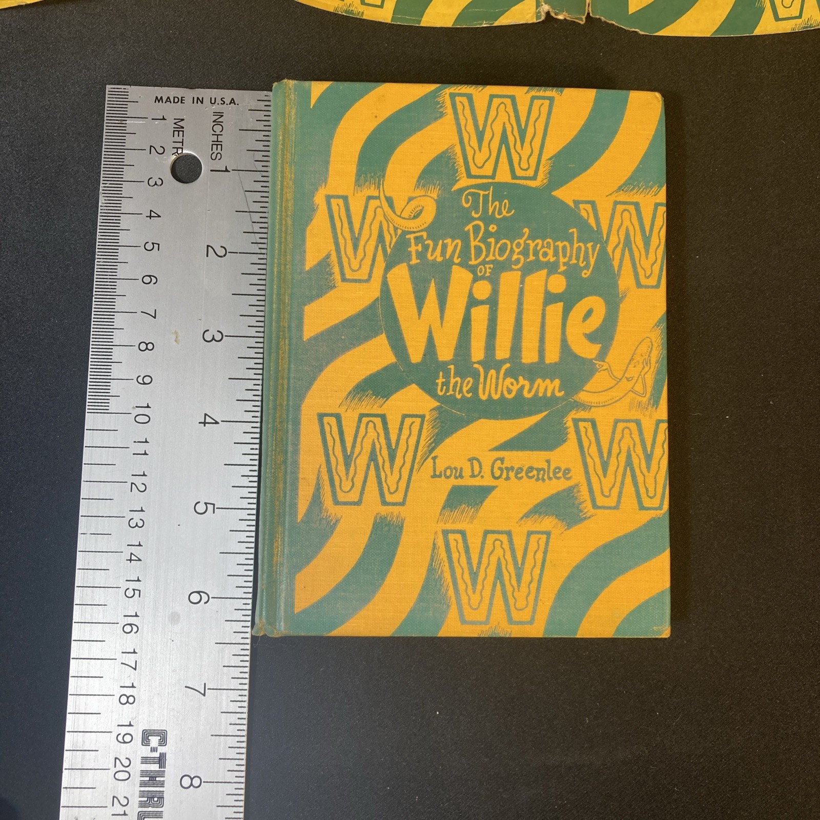 1949 The Fun Biography of Willie the Worm, Lou D Greenlee ~ Fun Nature Series