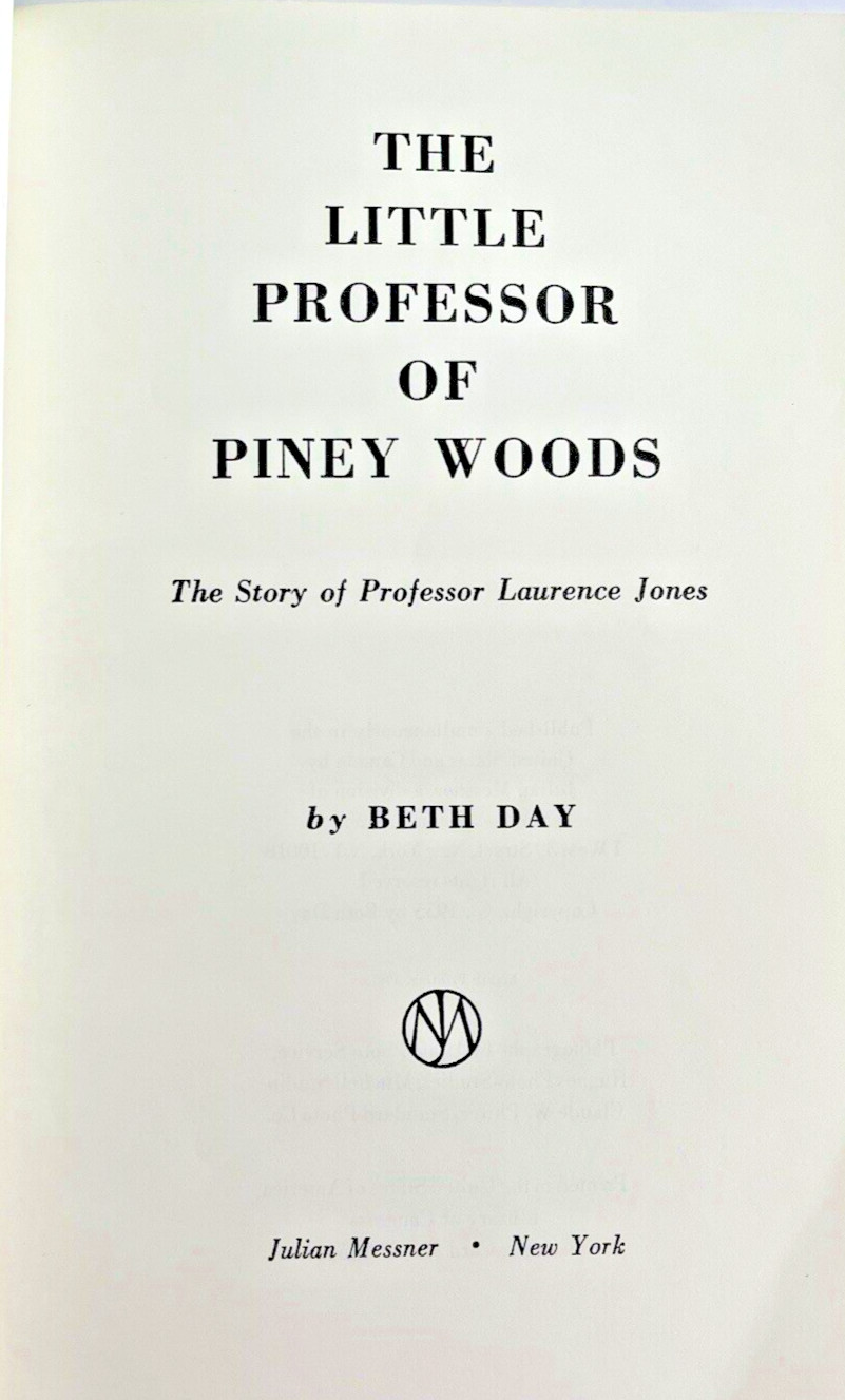 Little Professor of Piney Woods by Beth Day & Piney Woods Journeys by L. Jones