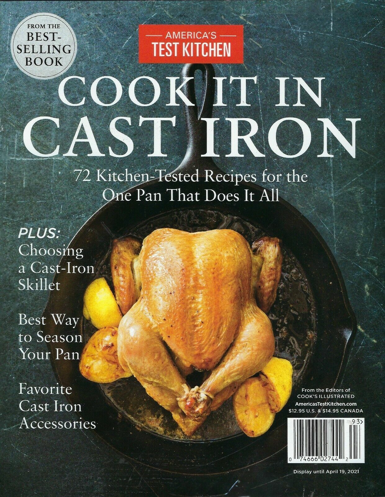 AMERICA&rsquo;S TEST KITCHEN MAGAZINE | COOK IT IN CAST IRON | 72 RECIPES | 144 PAGES