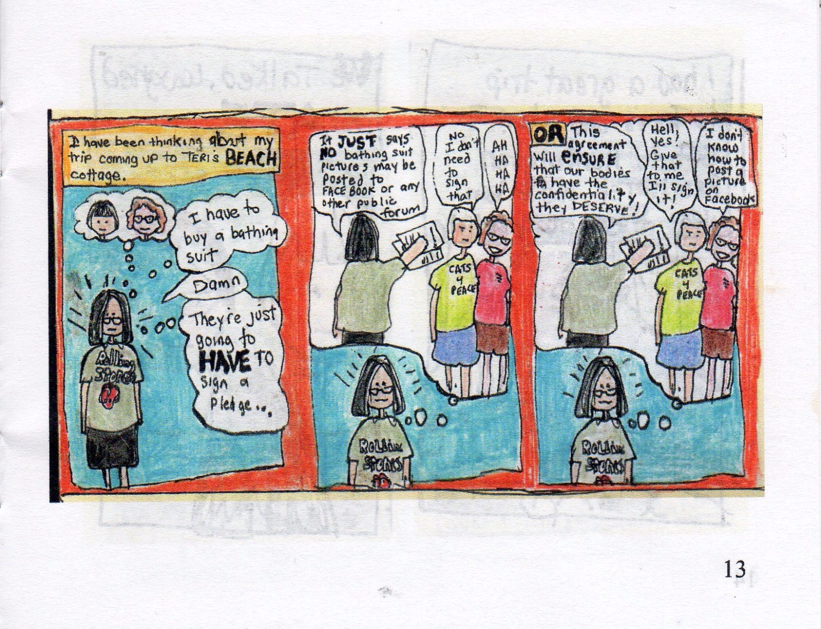 Lyd&rsquo;s Perzine, zine, color, handmade, 4.25 x 5.5 inches 20 pages -diary, journal