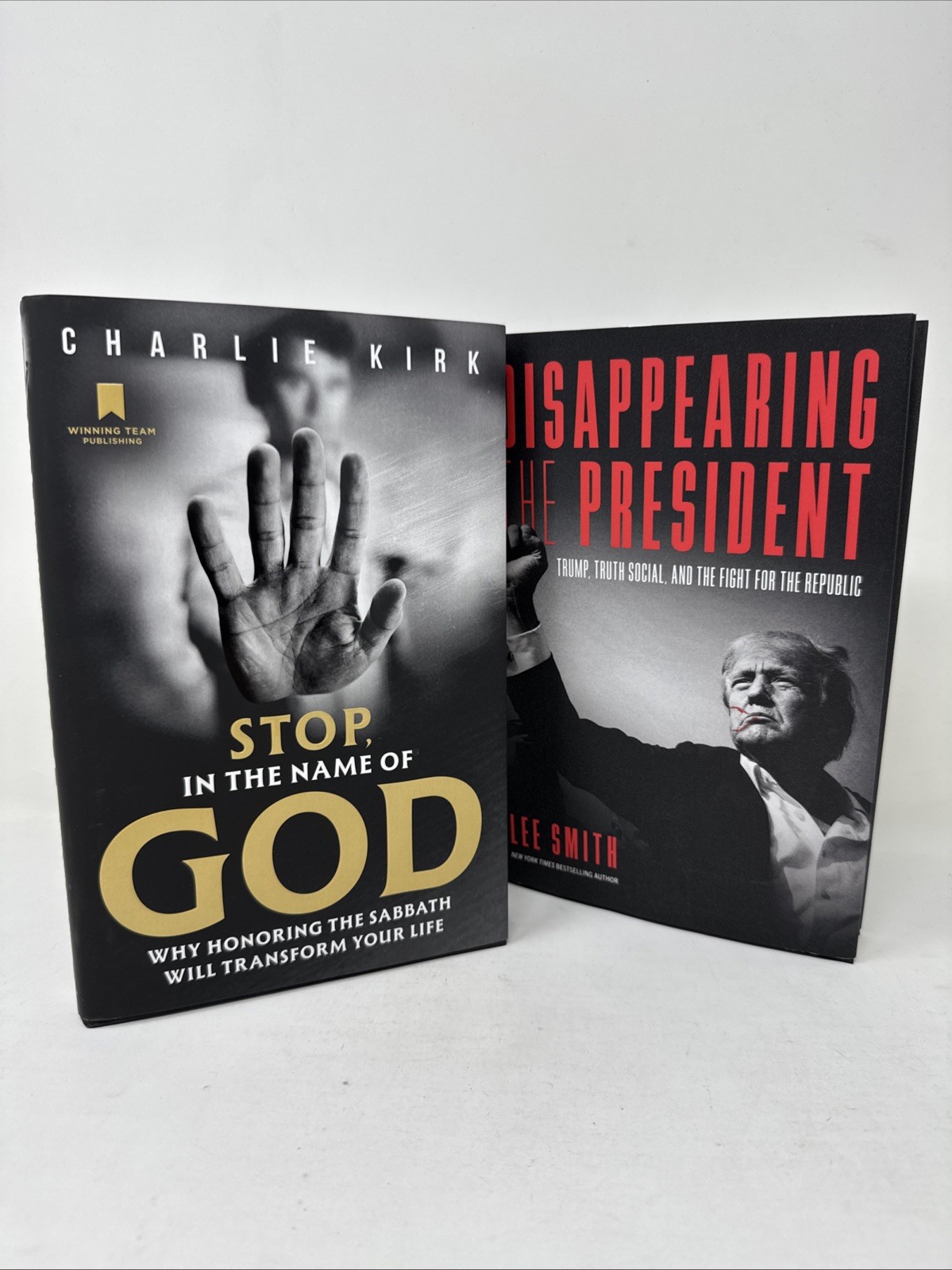 Charlie Kirk « Stop, In the Name of God » Winning Team Hardcover Book Trump Bonus