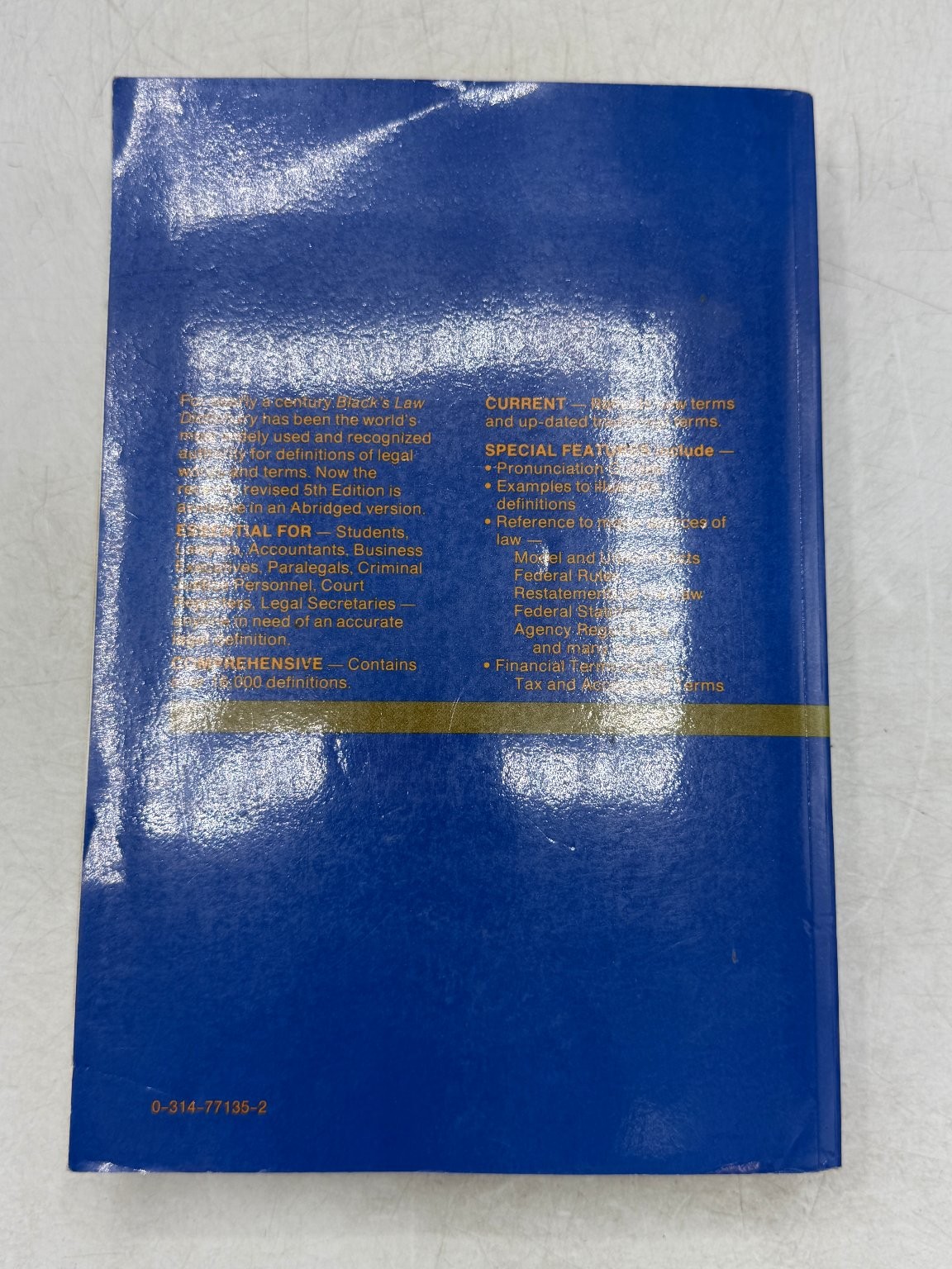 Black&rsquo;s Law Dictionary Henry Campbell Black 1989 Abridged Fifth Edition Law West