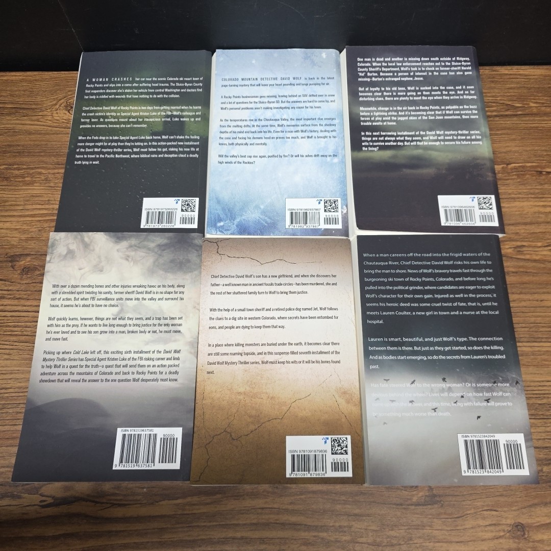 Lot of 12 David Wolf Paperback books by Jeff Carson