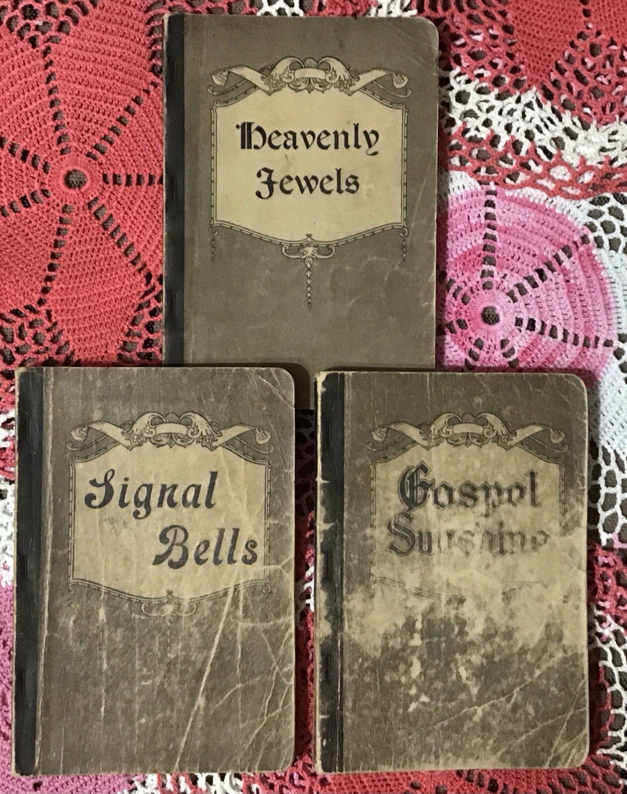 (3) books 1920&rsquo;s Gospel Songs, Shape Notes, published by Bateman Brothers