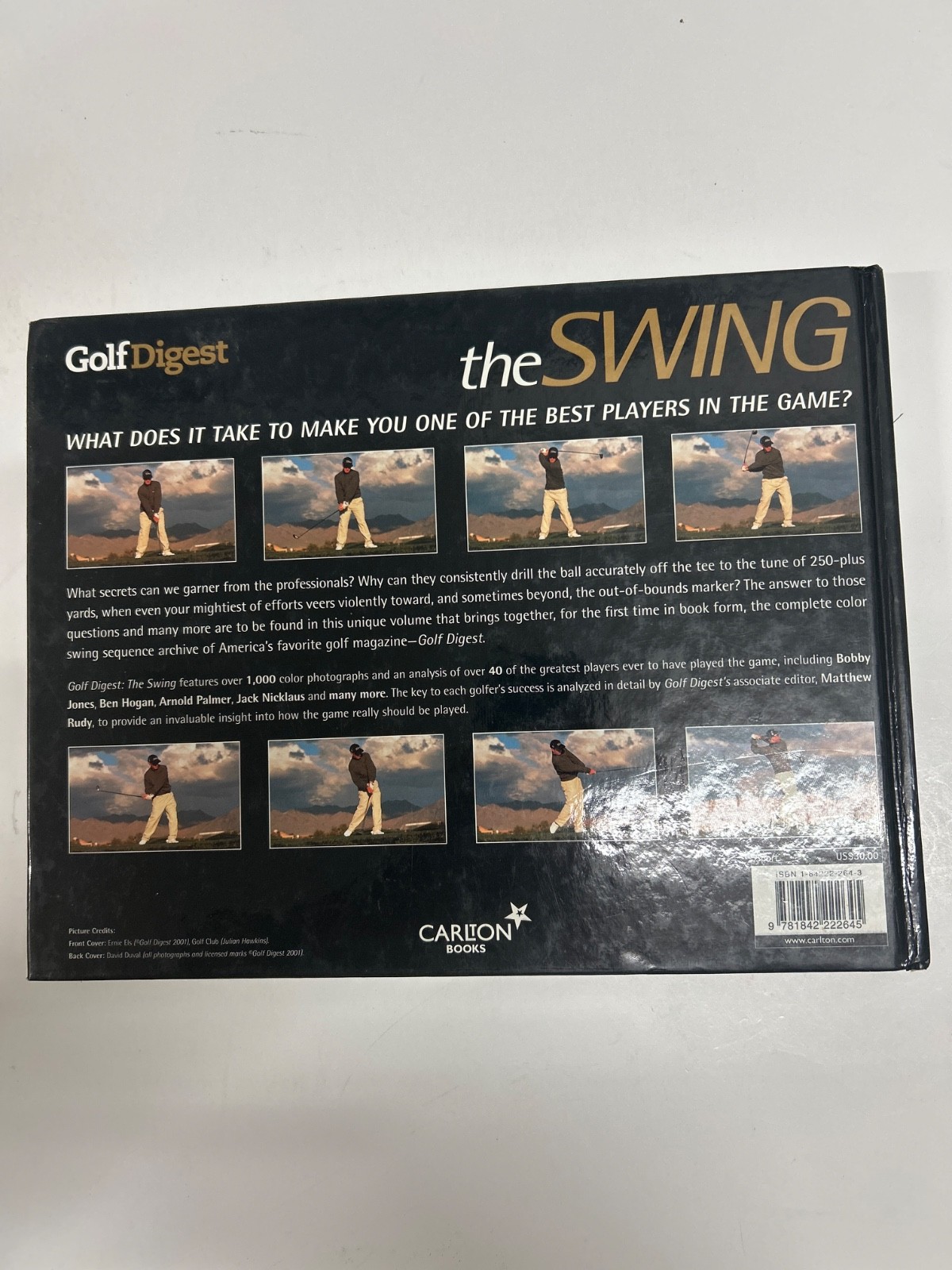 2 Vintage Golf Books « The Swing » 2001 & »Super-Stars of Golf » 1978