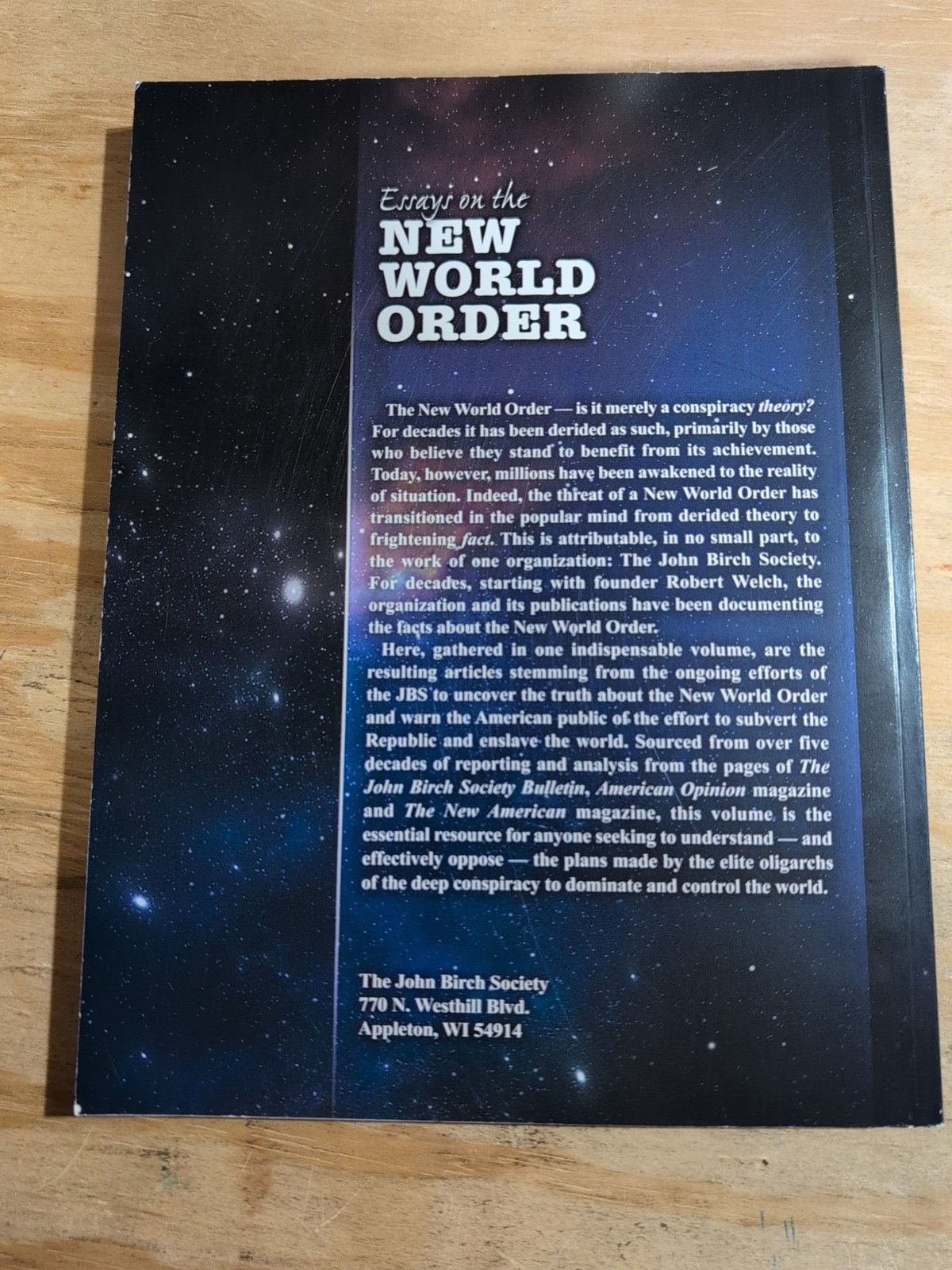 Essays On The New World Order Exposing The Conspiracy, It&rsquo;s Goals& Majors…