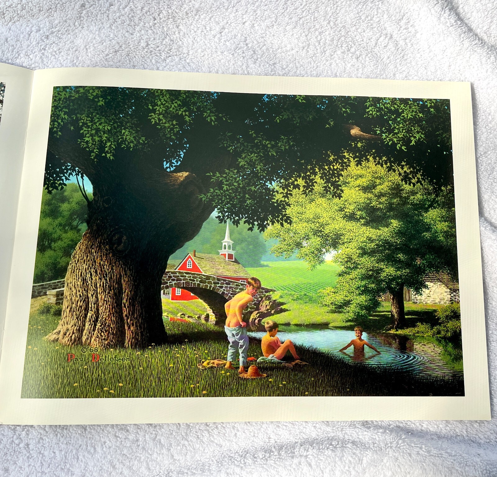 1977 Happy Memories By Paul Detlefsen 5 Prints 9&Prime; X 12&Prime; Inside Book # 1 NEW
