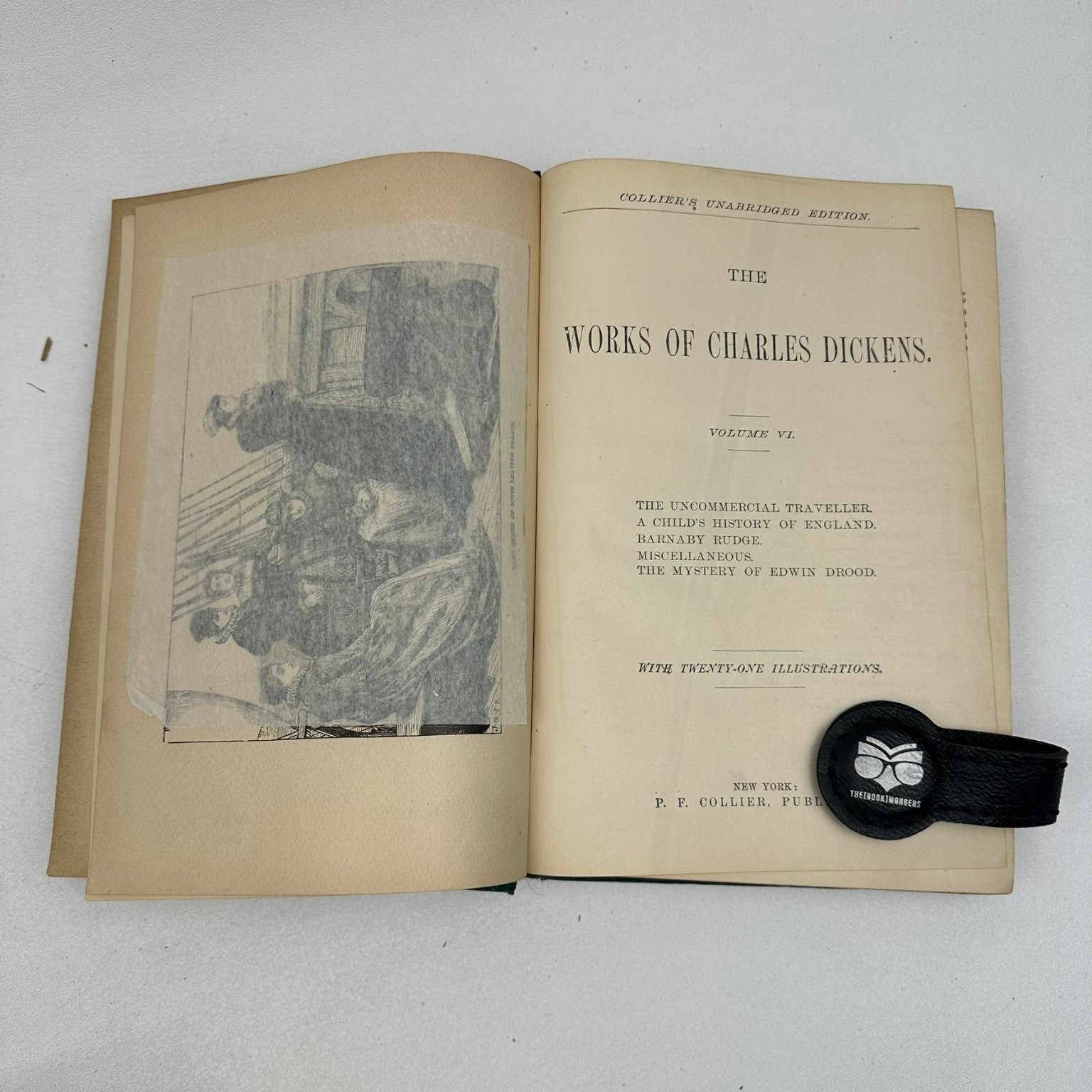Works of Charles Dickens Vol 1-6 P. F. Collier Unabridged Illustrated Vintage
