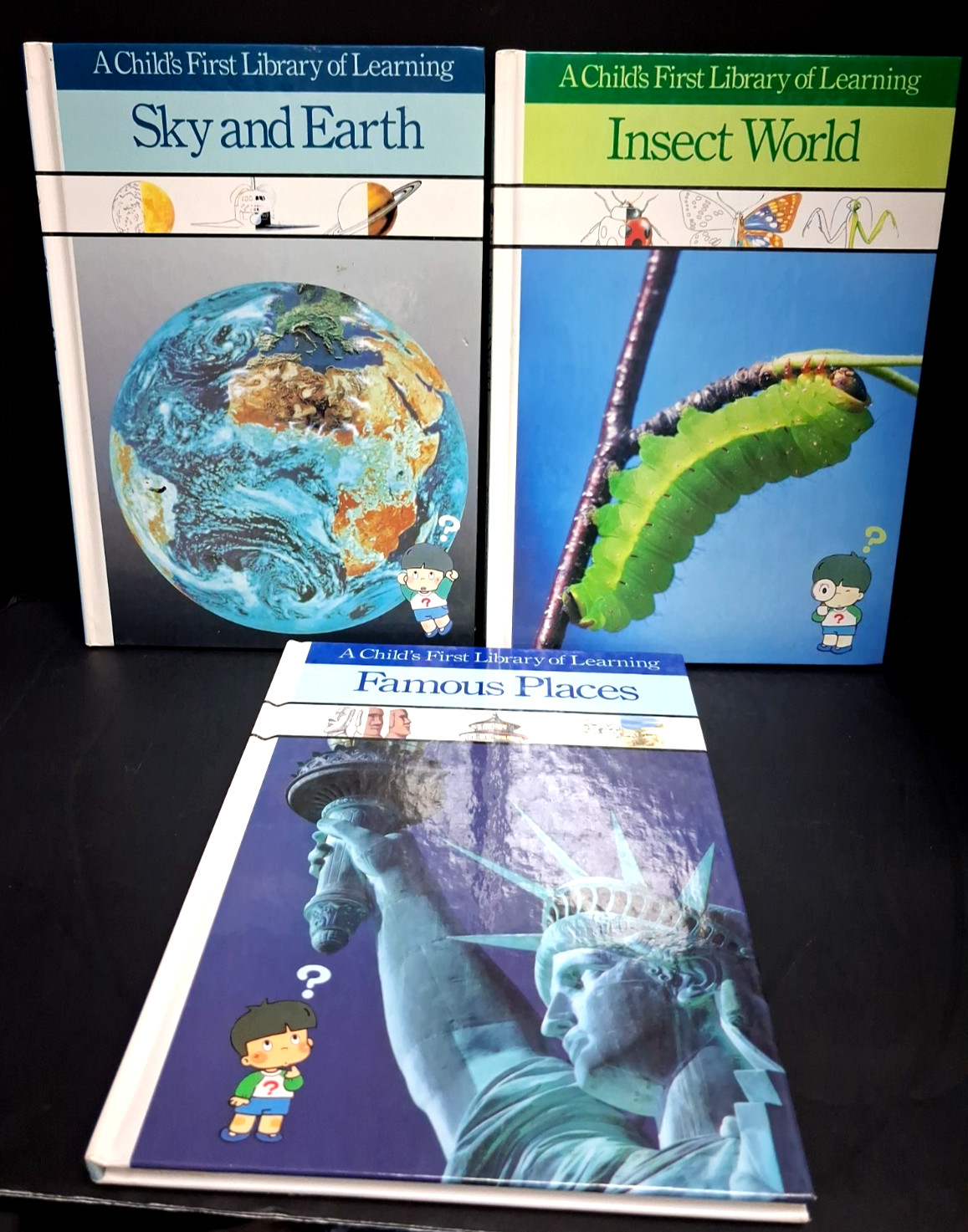Lot of 3 A Child&rsquo;s First Library of Learning Famous Places, Insects, Sky & Earth