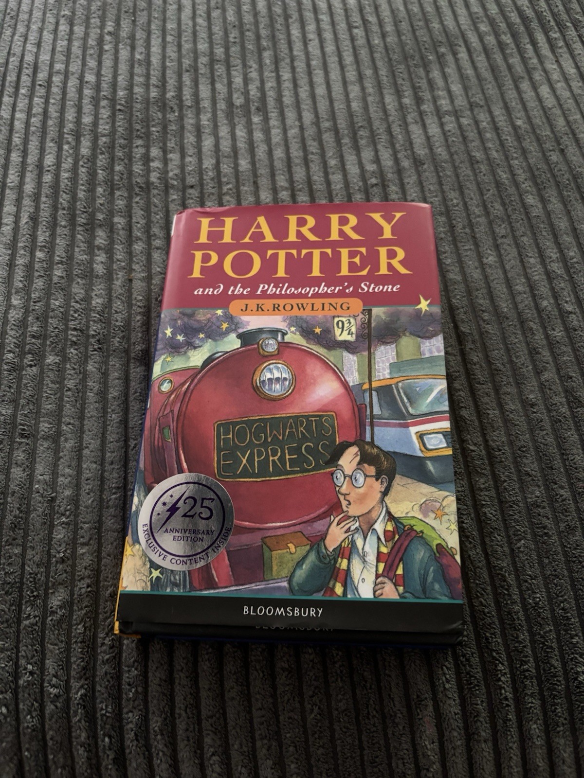 Harry Potter & the Philosopher&rsquo;s Stone Hardcover UK 25th Anniversary 1st Edition
