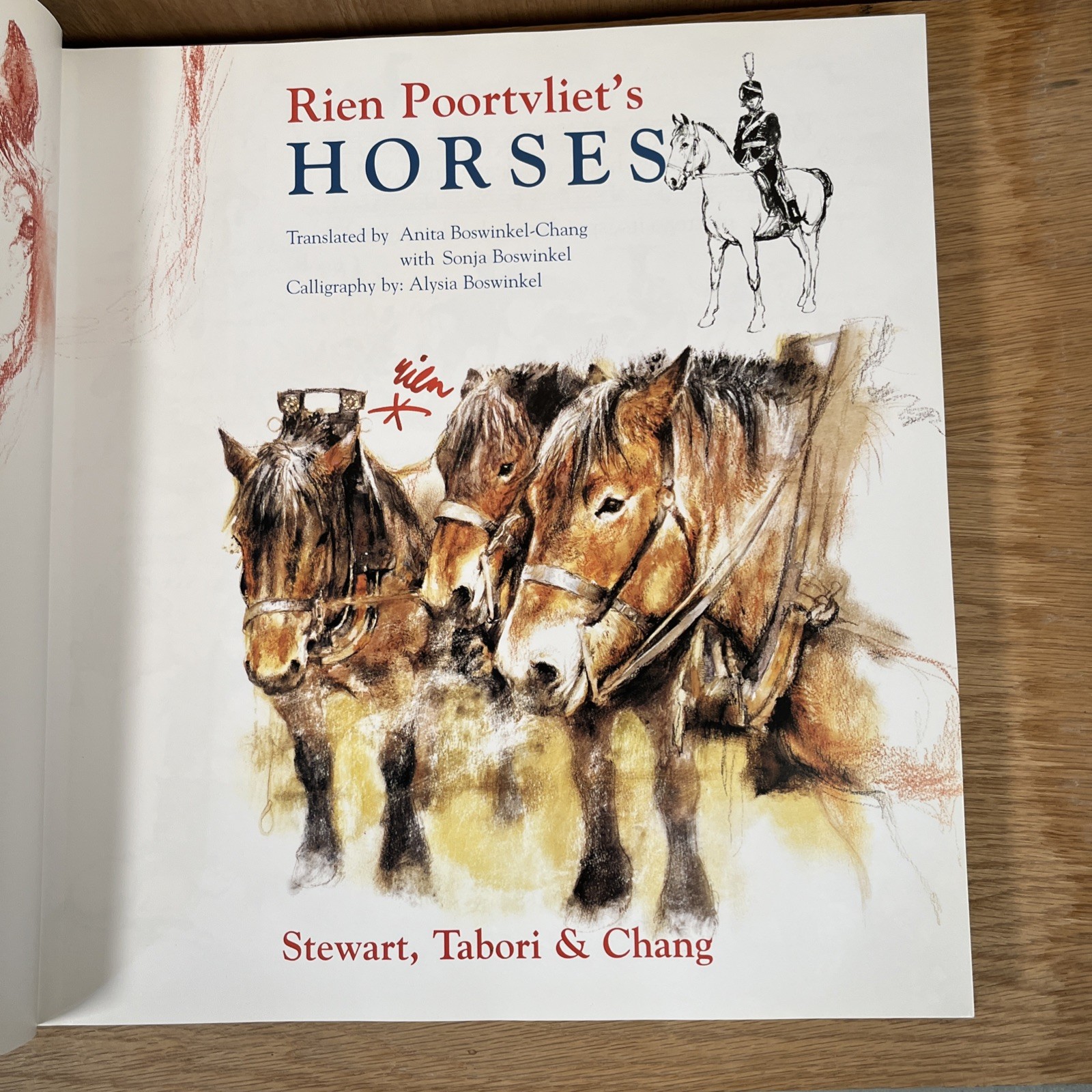 Rien Poortvliet&rsquo;s Horses Book First Edition 1978 Hardcover with DJ Very Good