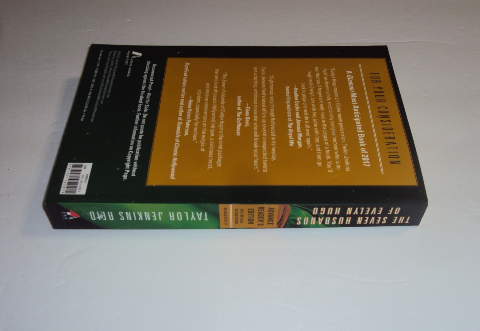 ARC The Seven Husbands of Evelyn Hugo ADVANCE READER&rsquo;S COPY Taylor Jenkins Reid