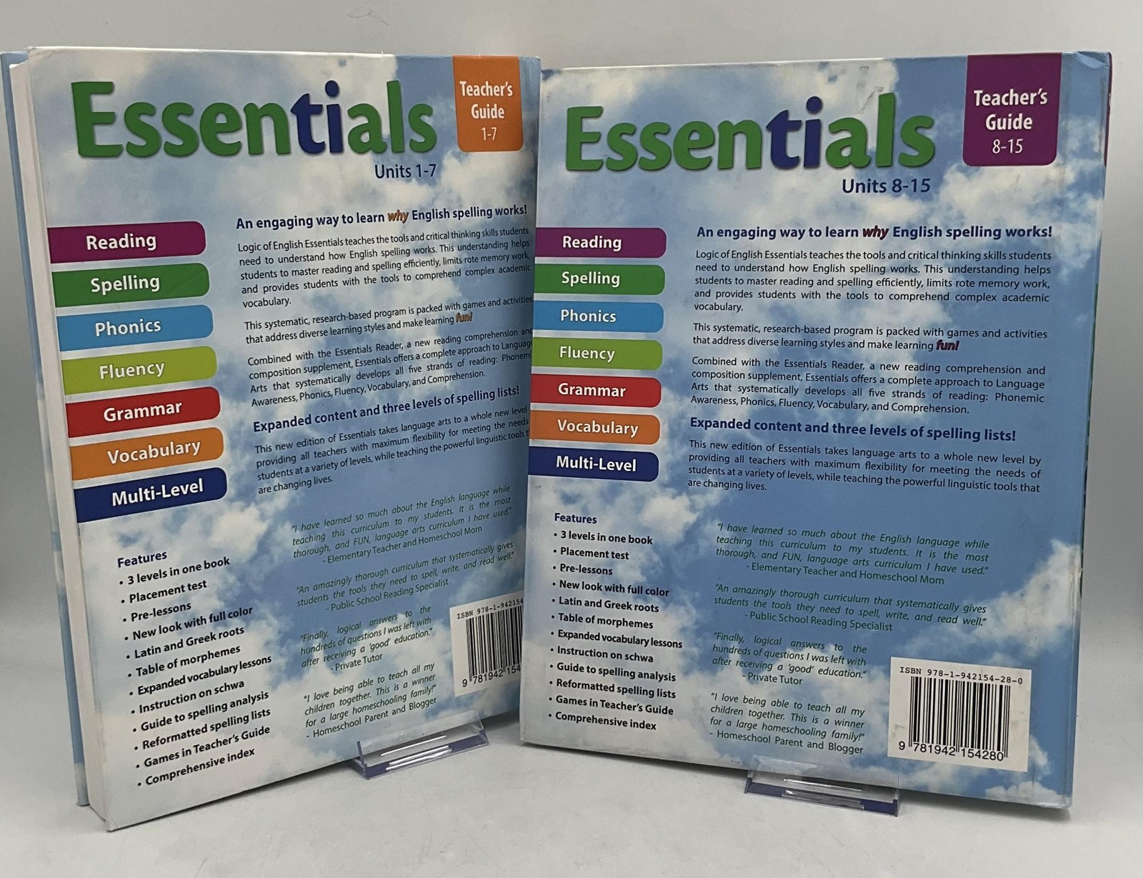 Essentials: Multi-Level Reading, Spelling, Grammar & Vocabulary By Denise Eide